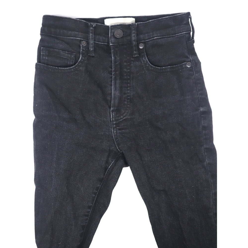Black Skinny Jeans XXS/0/23 Everlane Womens High Rise Ankle Denim Goth Classic